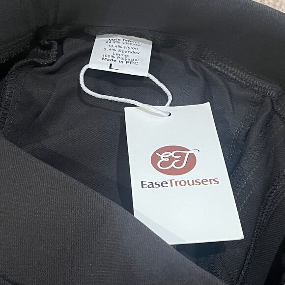 Ease Trousers Women's High Waisted Straight Leg Stretchy GrayPants Size Large - Picture 9 of 12